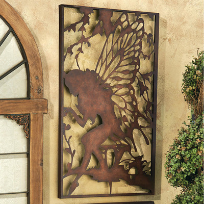 Secret Garden Fairy Starglow Metal Wall Decor