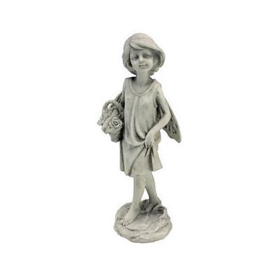 Rose Garden Fairy with Basket Statue