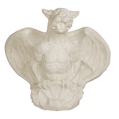 Winged Gargoyle Statue Color: Limestone