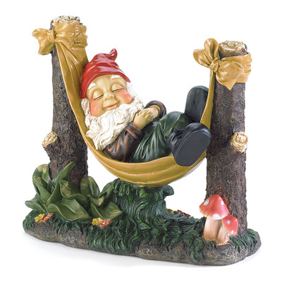 Hammock Garden Gnome Statue