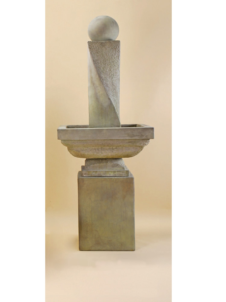 Mod Twist Fountain Tall with Ball