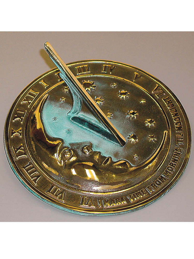Brass Moon & Stars Sundial