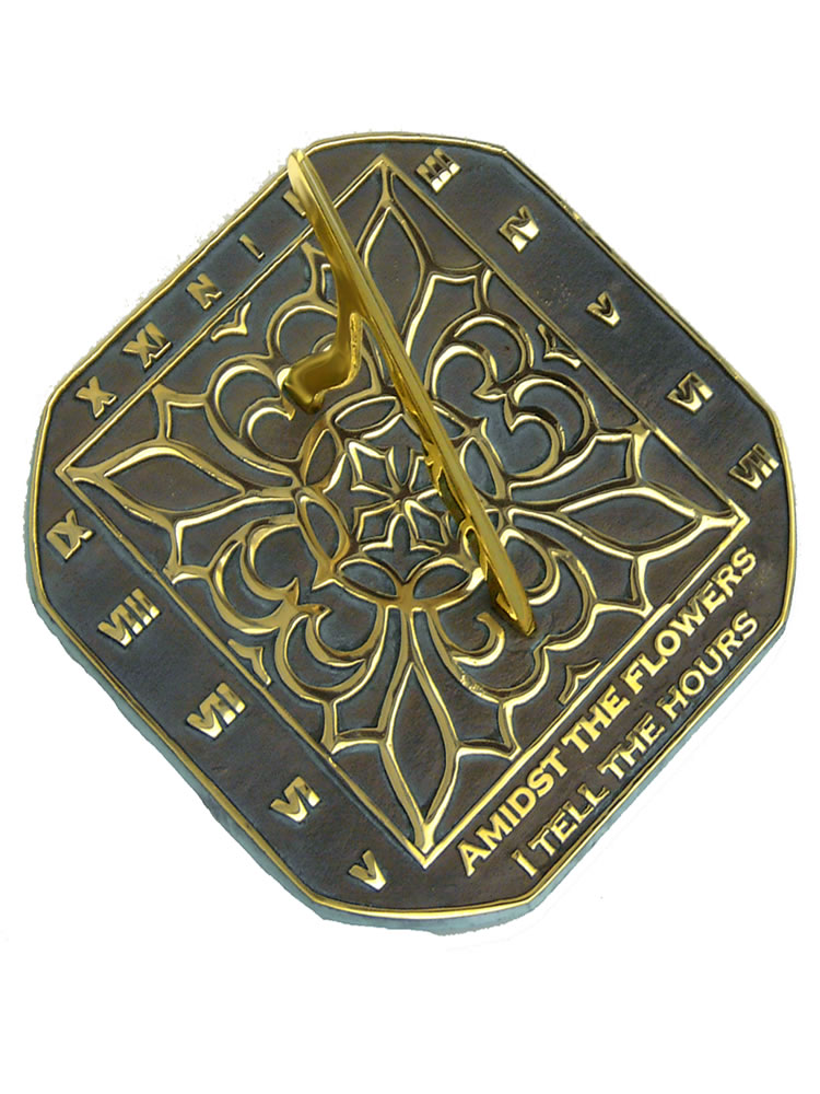 Brass Romanesque Sundial