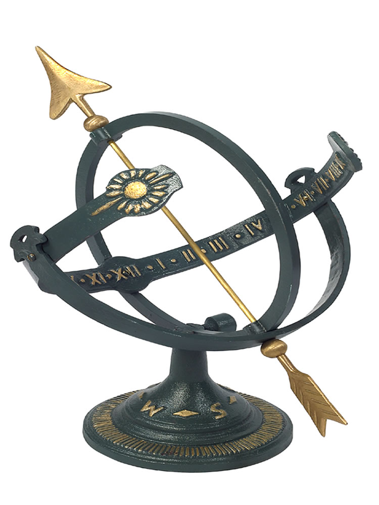 Cast Iron Armillary Sundial