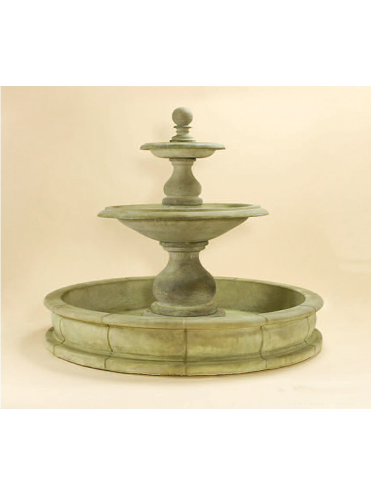 Carrara Two Tier Pond Fountain (66" Pond)
